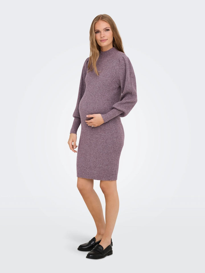 Zwangerschapsjurk Dames Hoge Hals Casual Mini Jurk