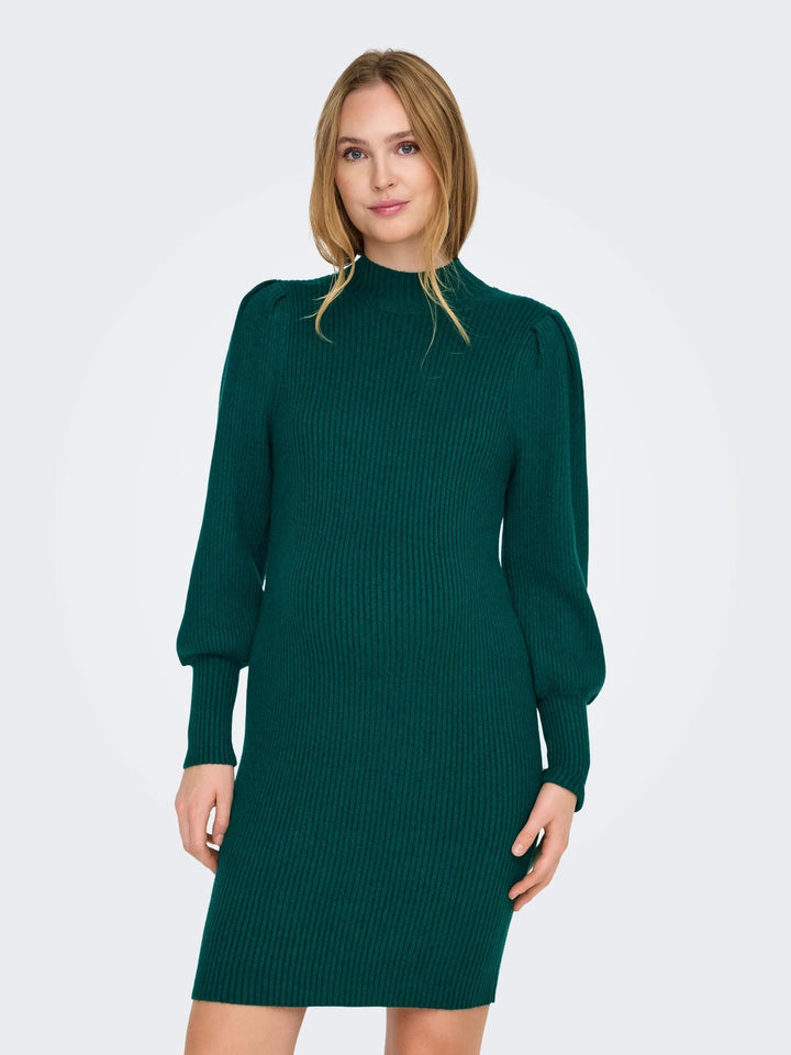 Zwangerschapsjurk Dames Hoge Hals Casual Mini Jurk
