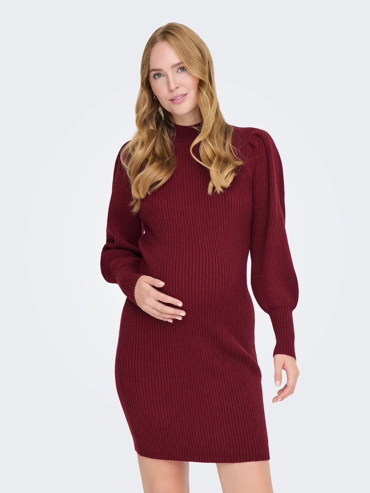 Zwangerschapsjurk Dames Hoge Hals Casual Mini Jurk