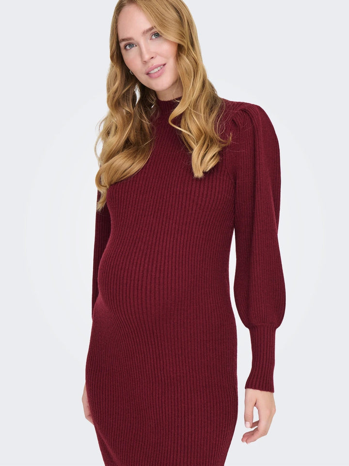 Zwangerschapsjurk Dames Hoge Hals Casual Mini Jurk