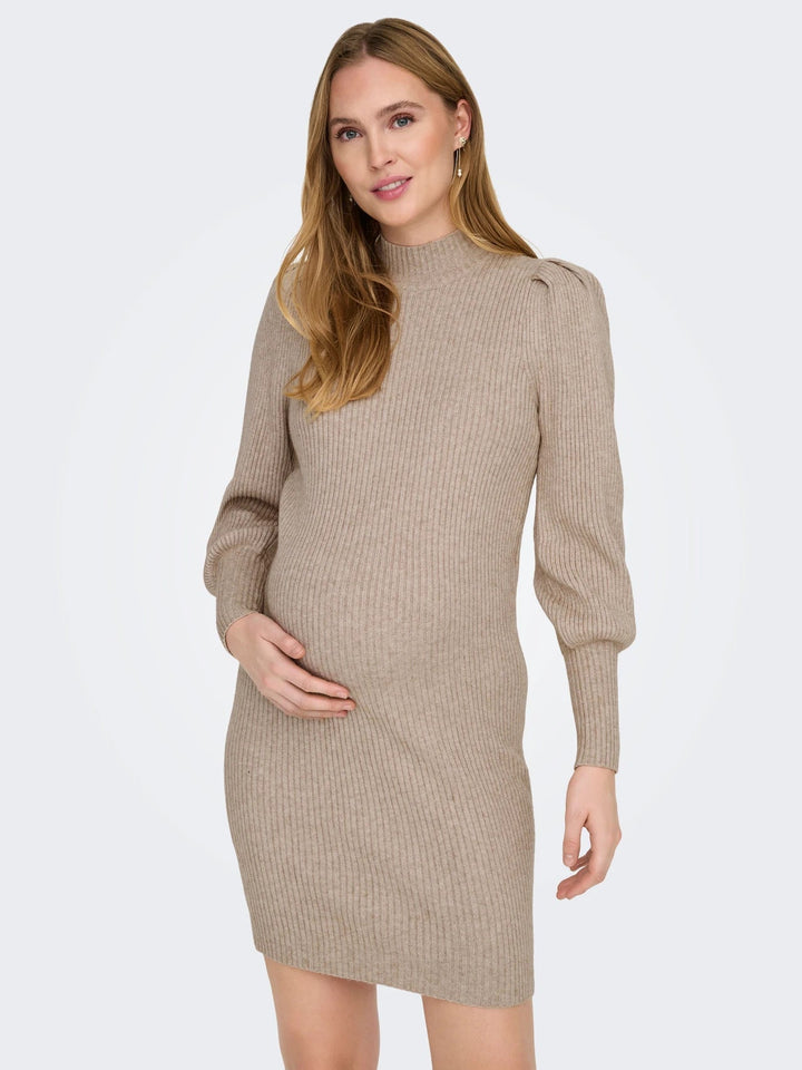 Zwangerschapsjurk Dames Hoge Hals Casual Mini Jurk
