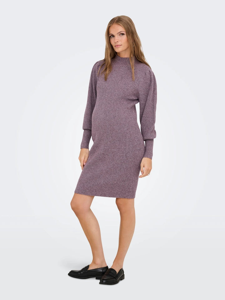 Zwangerschapsjurk Dames Hoge Hals Casual Mini Jurk