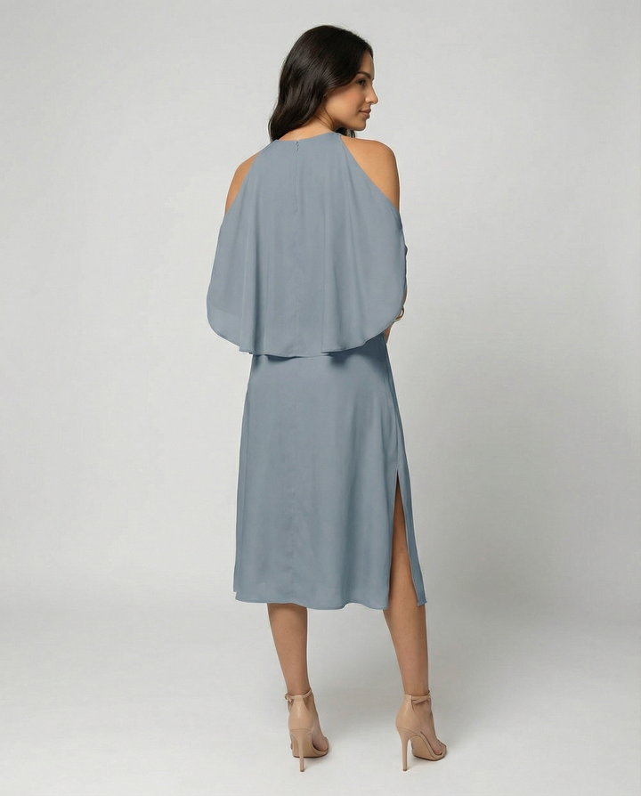 Asymmetrische Jurk Dames Open Schouders Feest