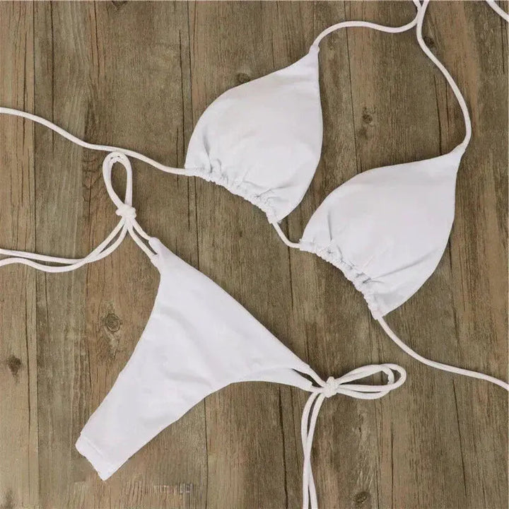 Bikini Dames Gouden Zomer Glans Zwembad Strand Elegante Pasvorm