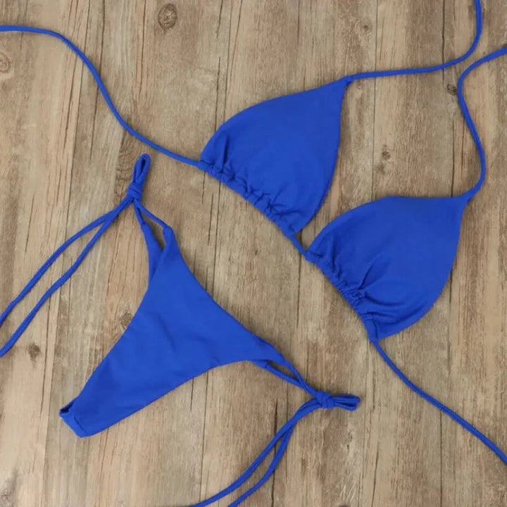 Bikini Dames Gouden Zomer Glans Zwembad Strand Elegante Pasvorm