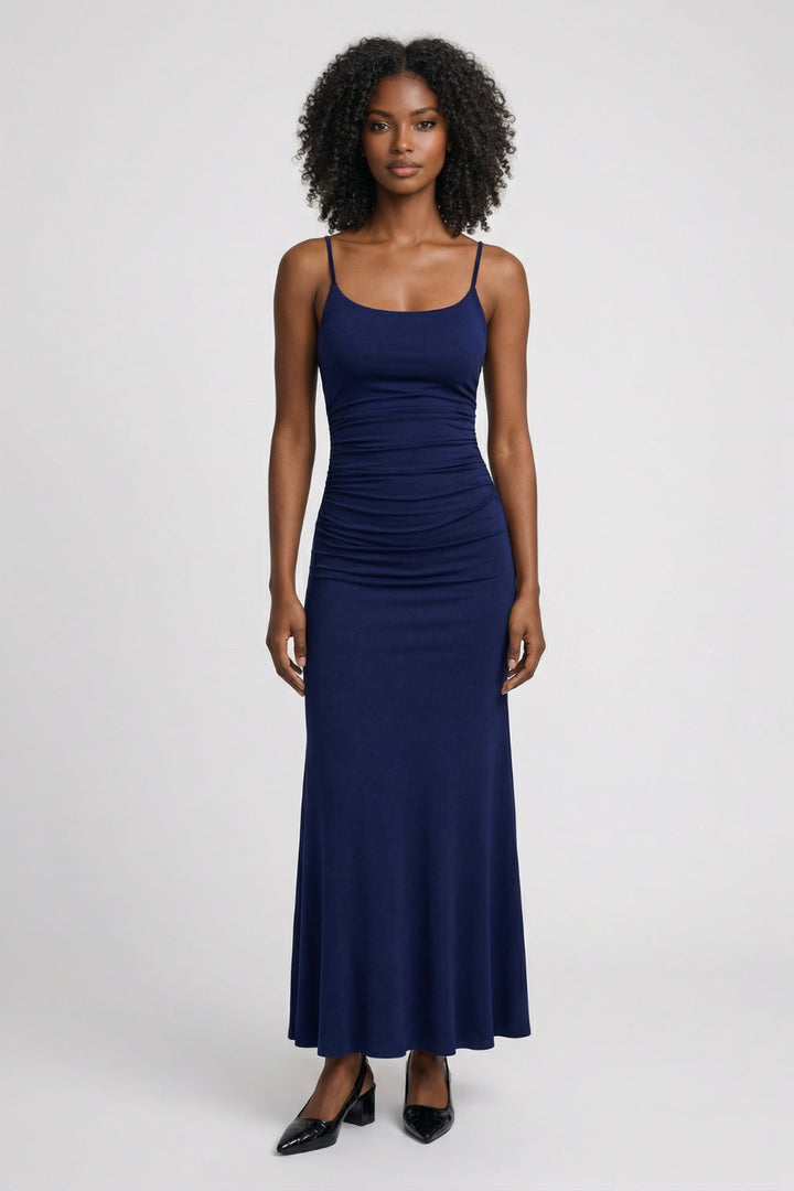 Bodycon Maxi Jurk Dames Dunne Bandjes Elegant Formeel