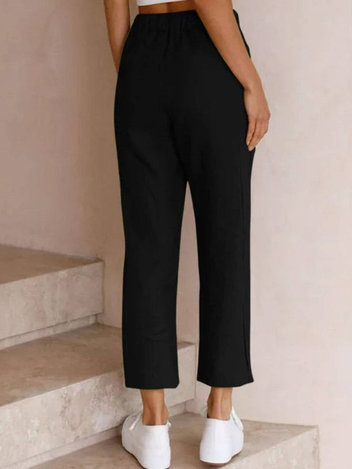 Dames Broek Slim Fit Trekkoord Taille Casual Zomer