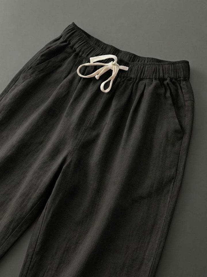 Dames Broek Slim Fit Trekkoord Taille Casual Zomer