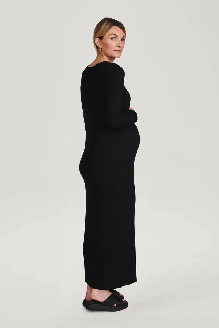 Maxi Jurk Dames Zwangerschap V-Hals Elegant Casual Zomer