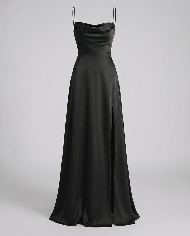 Maxi Jurk Dames Beinschlitz Elegant Casual Herfst