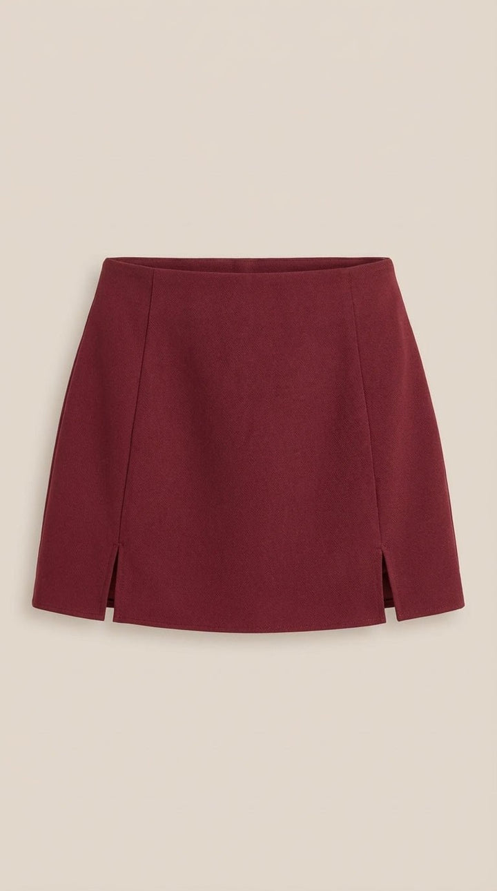 Minirock Dames High Waist Zijspleet Zomer Casual