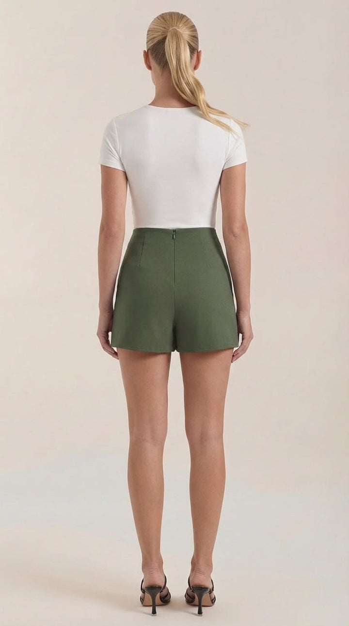 Minirock Dames High Waist Zijspleet Zomer Casual