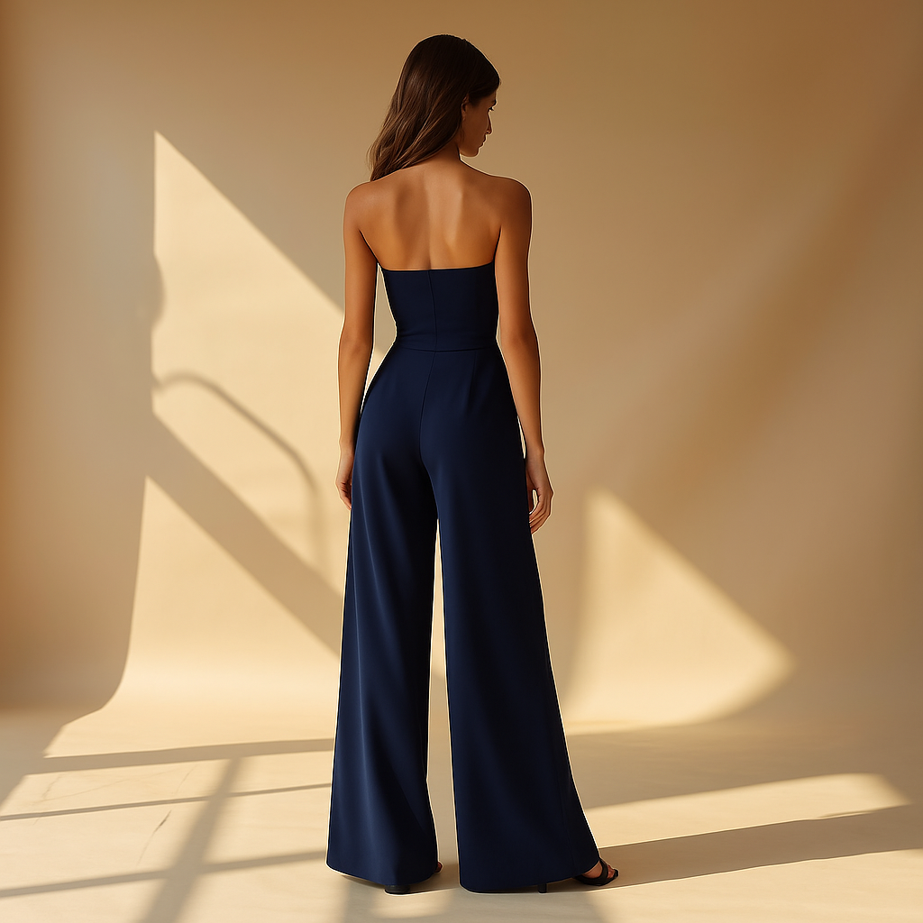 Strapless Jumpsuit Dames Korset Look Elegant Avond