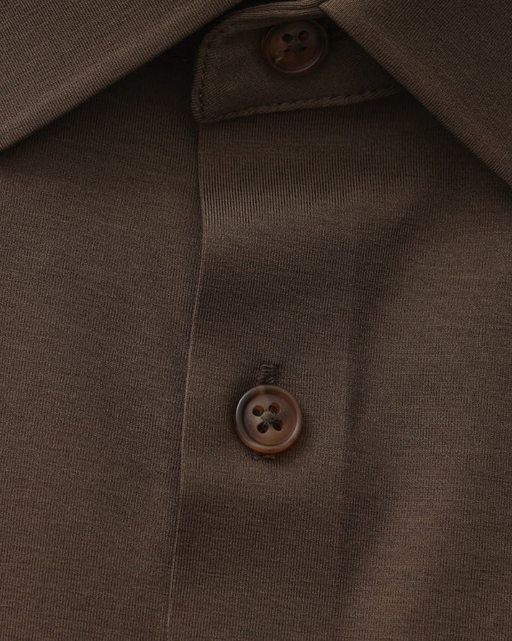 Tailored Shirt Heren Katoen Elastisch Casual Formeel