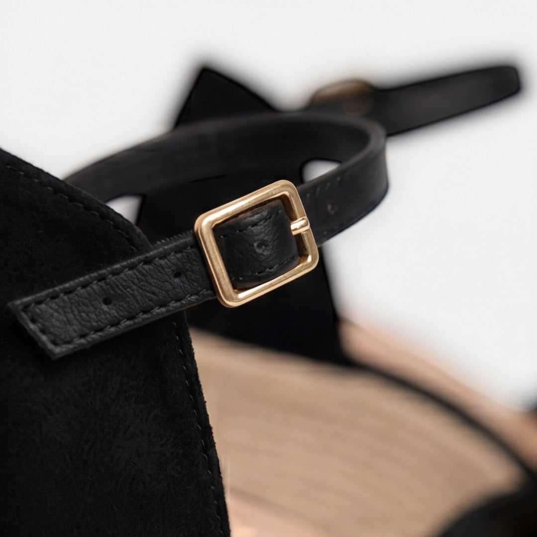 Wedge Sandalen Dames Gesloten Neus Enkelbandjes Zomer
