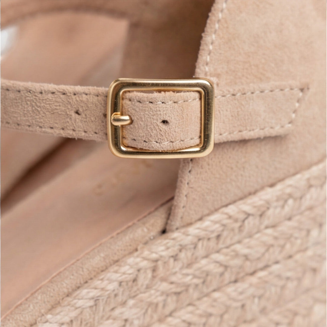 Wedge Sandalen Dames Gesloten Neus Enkelbandjes Zomer