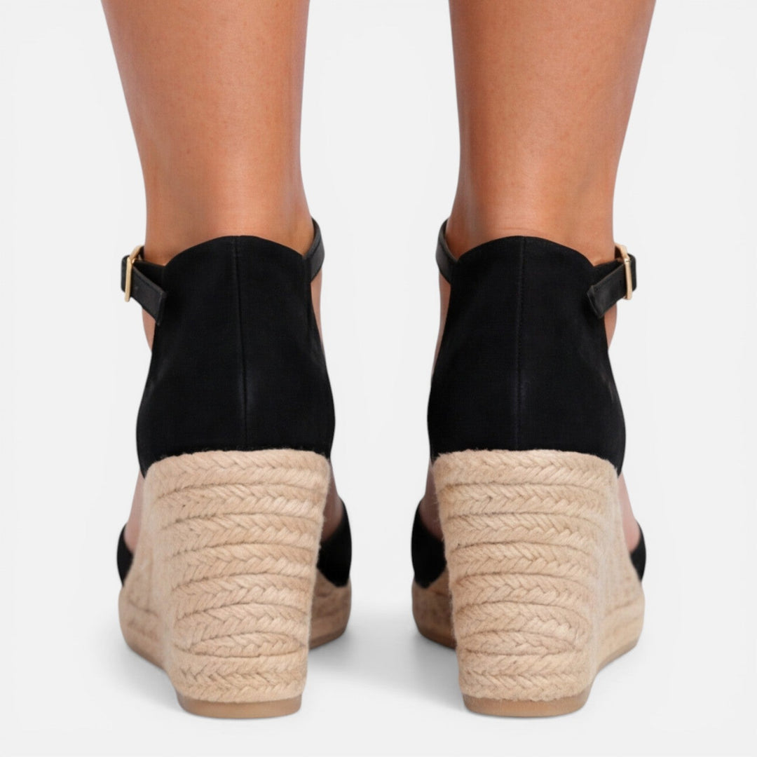 Wedge Sandalen Dames Gesloten Neus Enkelbandjes Zomer