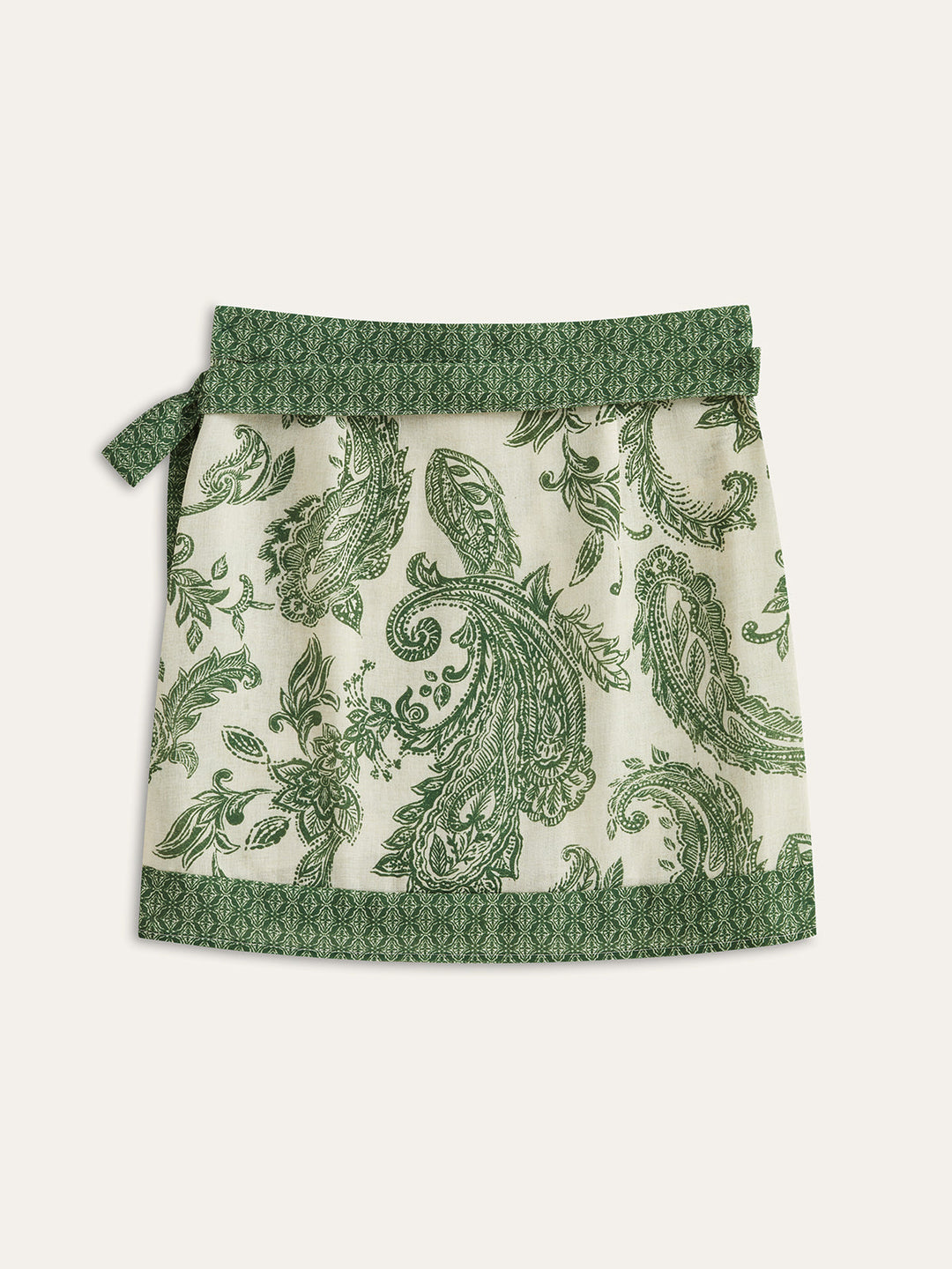 Wikkelrok Dames Paisley Print Woven Fabric Casual